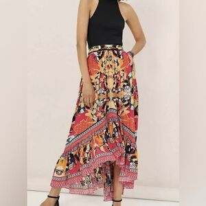 Anthropologie Bhanuni Jyoti High Low Maxi Skirt (size 4)